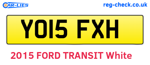YO15FXH are the vehicle registration plates.