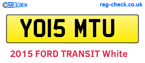 YO15MTU are the vehicle registration plates.