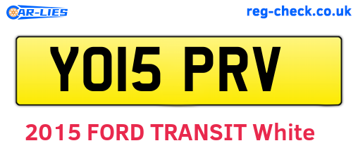 YO15PRV are the vehicle registration plates.