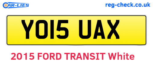 YO15UAX are the vehicle registration plates.
