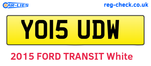 YO15UDW are the vehicle registration plates.