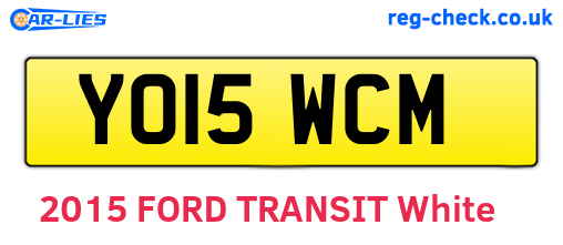 YO15WCM are the vehicle registration plates.