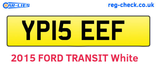 YP15EEF are the vehicle registration plates.