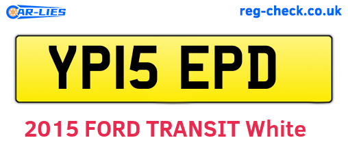 YP15EPD are the vehicle registration plates.