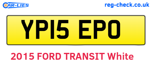 YP15EPO are the vehicle registration plates.
