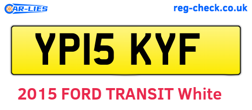 YP15KYF are the vehicle registration plates.