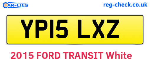 YP15LXZ are the vehicle registration plates.