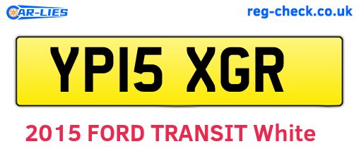 YP15XGR are the vehicle registration plates.