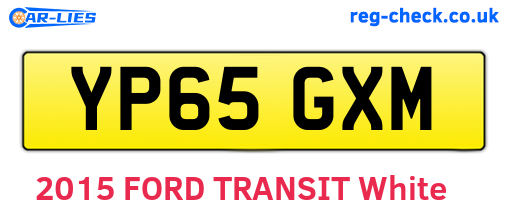 YP65GXM are the vehicle registration plates.
