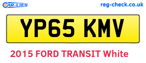 YP65KMV are the vehicle registration plates.