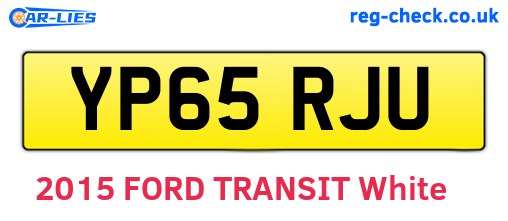 YP65RJU are the vehicle registration plates.