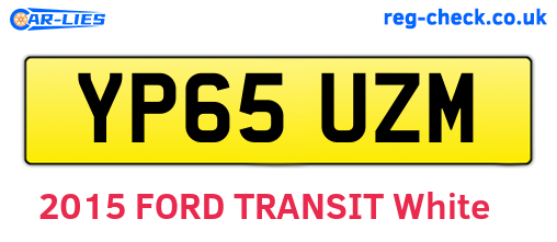 YP65UZM are the vehicle registration plates.