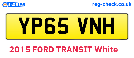 YP65VNH are the vehicle registration plates.