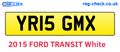 YR15GMX are the vehicle registration plates.