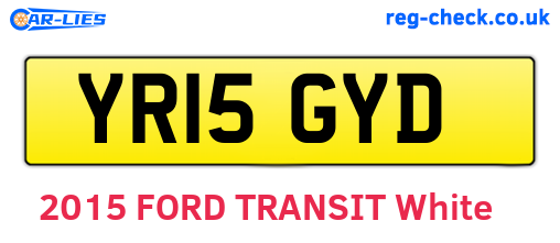 YR15GYD are the vehicle registration plates.