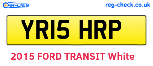 YR15HRP are the vehicle registration plates.