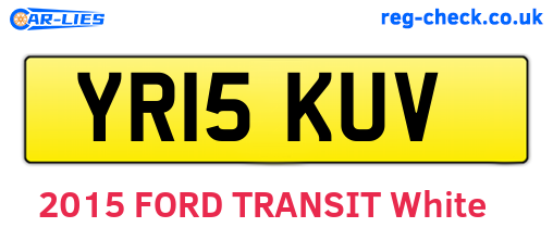 YR15KUV are the vehicle registration plates.
