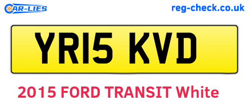 YR15KVD are the vehicle registration plates.