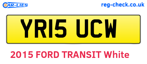 YR15UCW are the vehicle registration plates.