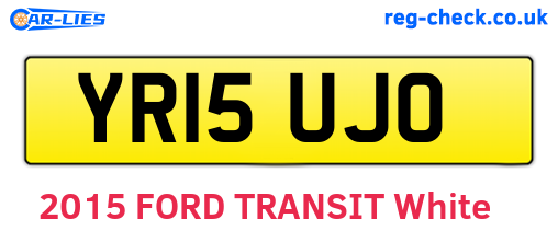 YR15UJO are the vehicle registration plates.