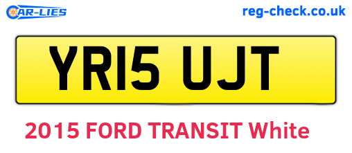 YR15UJT are the vehicle registration plates.