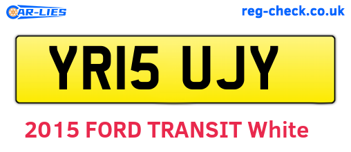 YR15UJY are the vehicle registration plates.