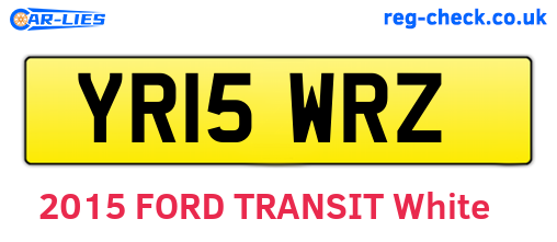 YR15WRZ are the vehicle registration plates.