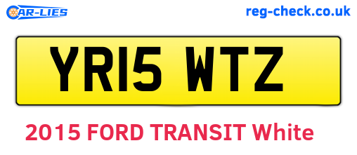 YR15WTZ are the vehicle registration plates.