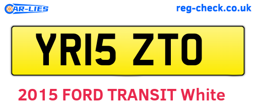 YR15ZTO are the vehicle registration plates.