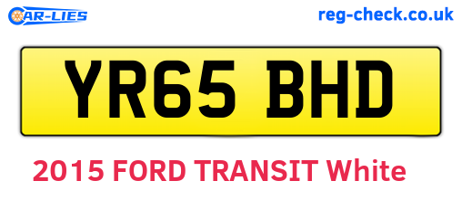 YR65BHD are the vehicle registration plates.