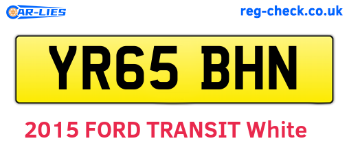 YR65BHN are the vehicle registration plates.