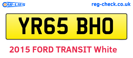 YR65BHO are the vehicle registration plates.