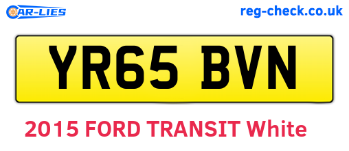 YR65BVN are the vehicle registration plates.