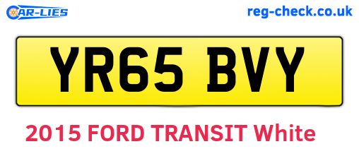 YR65BVY are the vehicle registration plates.