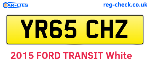 YR65CHZ are the vehicle registration plates.