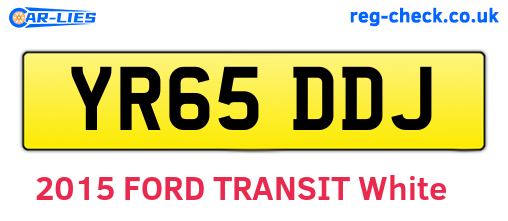 YR65DDJ are the vehicle registration plates.