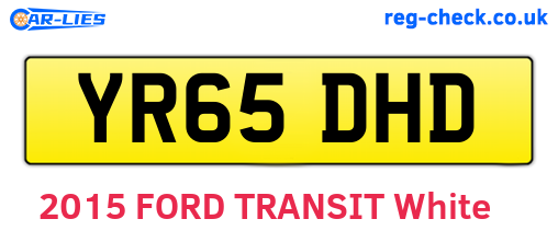 YR65DHD are the vehicle registration plates.