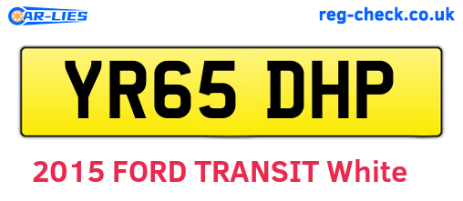 YR65DHP are the vehicle registration plates.