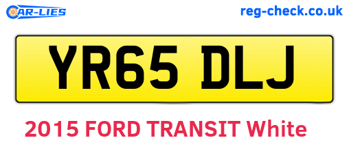 YR65DLJ are the vehicle registration plates.