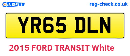 YR65DLN are the vehicle registration plates.