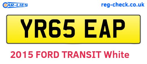 YR65EAP are the vehicle registration plates.