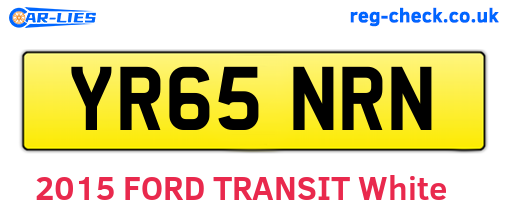 YR65NRN are the vehicle registration plates.