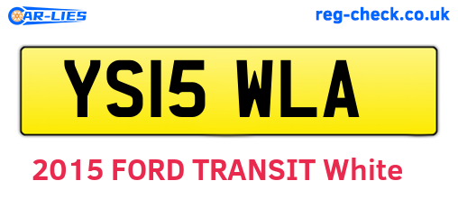 YS15WLA are the vehicle registration plates.