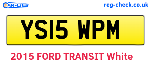 YS15WPM are the vehicle registration plates.