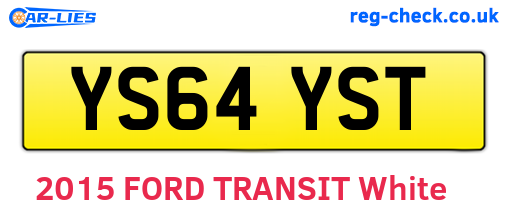 YS64YST are the vehicle registration plates.