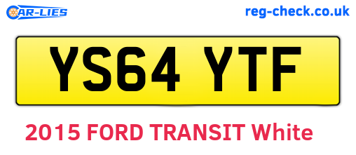 YS64YTF are the vehicle registration plates.