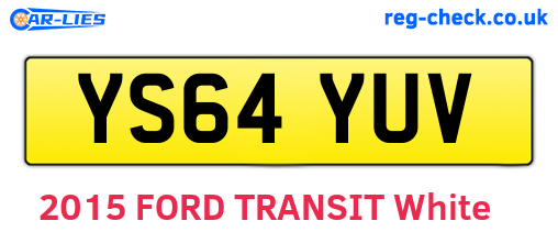 YS64YUV are the vehicle registration plates.