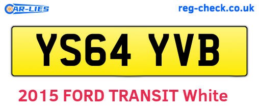 YS64YVB are the vehicle registration plates.