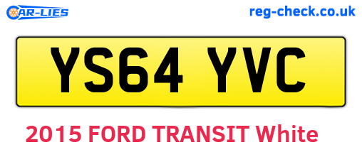 YS64YVC are the vehicle registration plates.