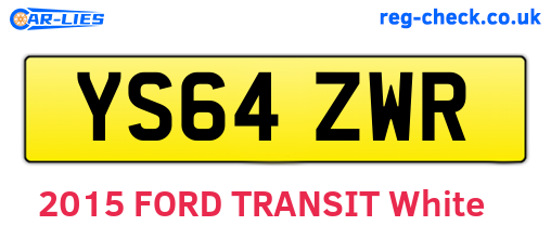 YS64ZWR are the vehicle registration plates.